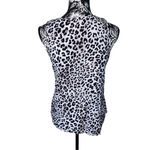 Faded Glory  Leopard Print Tank Top Cheetah Wide Strap Beach Coastal Summer Photo 1