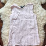 Liz Claiborne Vintage brushed Silk pale blush rosey pink tank v neck Photo 2