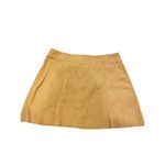 Fashion Union Faux Suede Fall Mini Skirt Button Down A Line Western Brown Camel Photo 1
