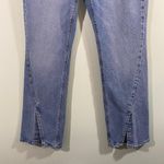 American Eagle Women Blue Slit Hem High Rise 90's Bootcut Jeans Size 8 Photo 2