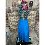 Dress formal midi dress blue green sheer skirt balletcore Size XL Photo 8