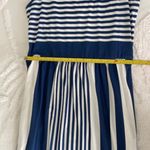 Hount Women's Summer Sleeveless Blue Striped Flowy Casual Long Maxi Dress Sz S Photo 4