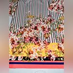 ECI HOST PICK - NWOT Floral Stripe Dress with Bell Sleeves Photo 2