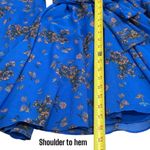 Free People  Lilou Printed Bell Sleeve Dress in Cobalt Combo Fairycore Size S Photo 12