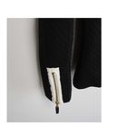 Coco + Carmen Coco + Carmen Quilted Womens Size S/M Black Top Gold Zippers Photo 3