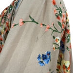 Umgee  Floral Open Front Kimono Cardigan Lace Trim Boho Small Medium Photo 7