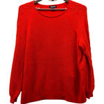 Lands' End  Cable Knit Sweater Orange 2X Photo 0