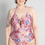 Modcloth x Princess Highway Tie-Front One-Piece Swimsuit NWT NEW SIZE 24 Photo 0