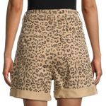 Free People NWT Printed Dogtown High Waist Shorts Cheetah Black Tan Size 29 NEW Photo 5