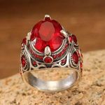 Luxurious Vintage Gothic Bohemian Style Zinc Alloy Ring size 10 Photo 2