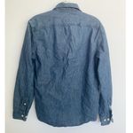 Banana Republic Banana‎ Republic Outlet Long Sleeve Indigo Button Up Shirt S Photo 2