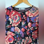 ZARA  Floral Knit Dress /Sweater Size M Photo 5