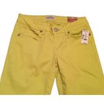 Aeropostale Lola bright yellow denim jeans skinny jeggings size 1/2 low rise Photo 2