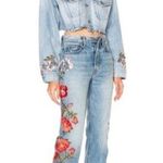 GRLFRND Denim Helena High-Rise Straight Jeans in Hall & Oats Size 26 Embroidered Photo 2