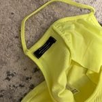 Bershka Neon Yellow Thong Bodysuit Woman's Size M Photo 2