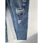 Flamingo Women's Distressed Boyfriend Jeans Size M Blue EUC! 0112 Photo 3