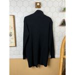 Free People  Sarah Knit Longline Black Cardigan Sweater Blazer - Size - Small Photo 3