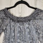 Bailey 44 Sheer Lined Off-The-Shoulder Silk Snake Print Top Women's Size Small Photo 5