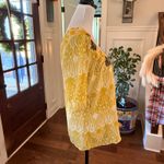 Anthropologie Edme & Esyllte EUC Balloon Sleeve Beaded/Sequin Damask Blouse SILK Photo 3