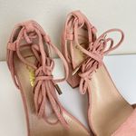 Lulus Kaira Peach Suede Lace-Up Heels Casual Formal Prom Barbie Womens Size 6 Photo 7