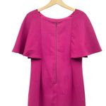 Trina Turk Madame Butterfly Cape Sleeve Shift Dress in Berry Pink size 2 Photo 6