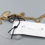 Ann Taylor New Collar Necklace Gold Tone Crystals Stations Bib Collar 20" NWT Photo 6