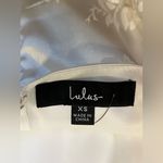 NWT Lulus Fun Affair White Floral Embroidered Tassel Midi Wrap Dress Size XS Photo 5