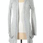 Urban Outfitters SPARKLE FADE White Black Open Marled Knit Cardigan Sweater XS Photo 0