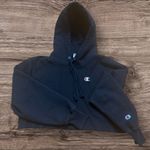 Champion  Reverse Weave Cropped Hoodie Black Small Photo 4