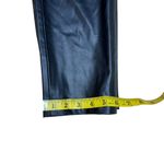 ZARA Ankle Faux Leather Pants High Rise Black Size Small Photo 12