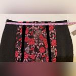 New York & Co Eva Mendes Rose Embossed Plus Skirt Lined Embroidered Size 18 Black Photo 10