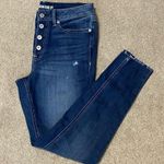 American Rag High Waisted Dark Wash Button Fly Ankle Jeans Size 5 Photo 0