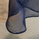 Monique Lhuillier Ruffle Evening Gown, Navy Blue, Size 4 Photo 15