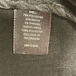 White House | Black Market Women's Black Ruffle Blazer Formal Jacket Photo 2