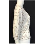 Love 21  WHITE XS LONG SLEEVE WOMENS FLORAL BEIGE Photo 4