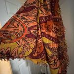 ZARA | Paisley Scarf Shawl Red Yellow Photo 1