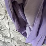 J.Crew  Light Purple Lilac Velvet Stretchy Waistband Mini Skirt Women's Medium Photo 4