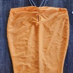 Retrofête Retrofete Orange Maxi Dress Pearl Halter Size Small Sample Photo 2