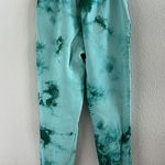 frankie's bikinis Aiden Green Tie Dye Sweat Pants Medium Photo 5