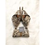 American Eagle  Womens SNAKESKIN  BLOCK HEEL Sandal Sz 8 Photo 4