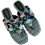 EUC Donald J. Pliner Leather Kent Sandals Tropical Floral Size 11 Photo 0
