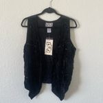 Vintage Black Beaded Sleeveless Vest Brand New Size M Size M Photo 1