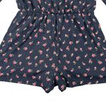 Disney  Princess Black Roses Boho Shorts Long Sleeve Romper Size Large Photo 7