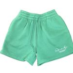 White Fox Boutique NWT White Fox Green Fleece Lined Shorts  Photo 0