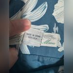 Vintage Silk Pineapple Moon Tank Top Sheath Women’s Tropical Hawaiian Dress Blue Size L Photo 3