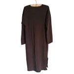 The Frankie Shop  Designer Wool Cashmere Midi Sweater Dress M/L Brown Cozy Lagenlook Photo 5