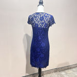Midi Bodycon Dress Royal Blue V Photo 2