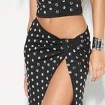 Two Piece Maxi Slit Set With Silver Stones Black Size XL Photo 1