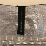 NAF NAF BLUE METALLIC THREAD GOLD SILVER EMBELLISHED SLEEVELESS TOP Photo 4