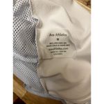 Ace Athletics Mesh Back Tie Cropped Sleeveless Top White Light Blue Size Medium Photo 4